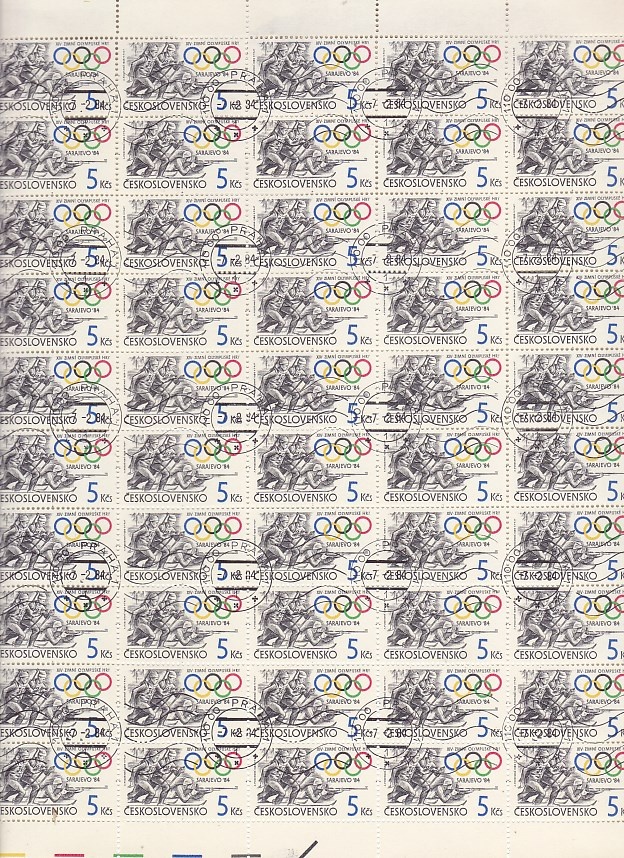 Ražené ČSSR kat.č. 2631 - tiskový list - 2