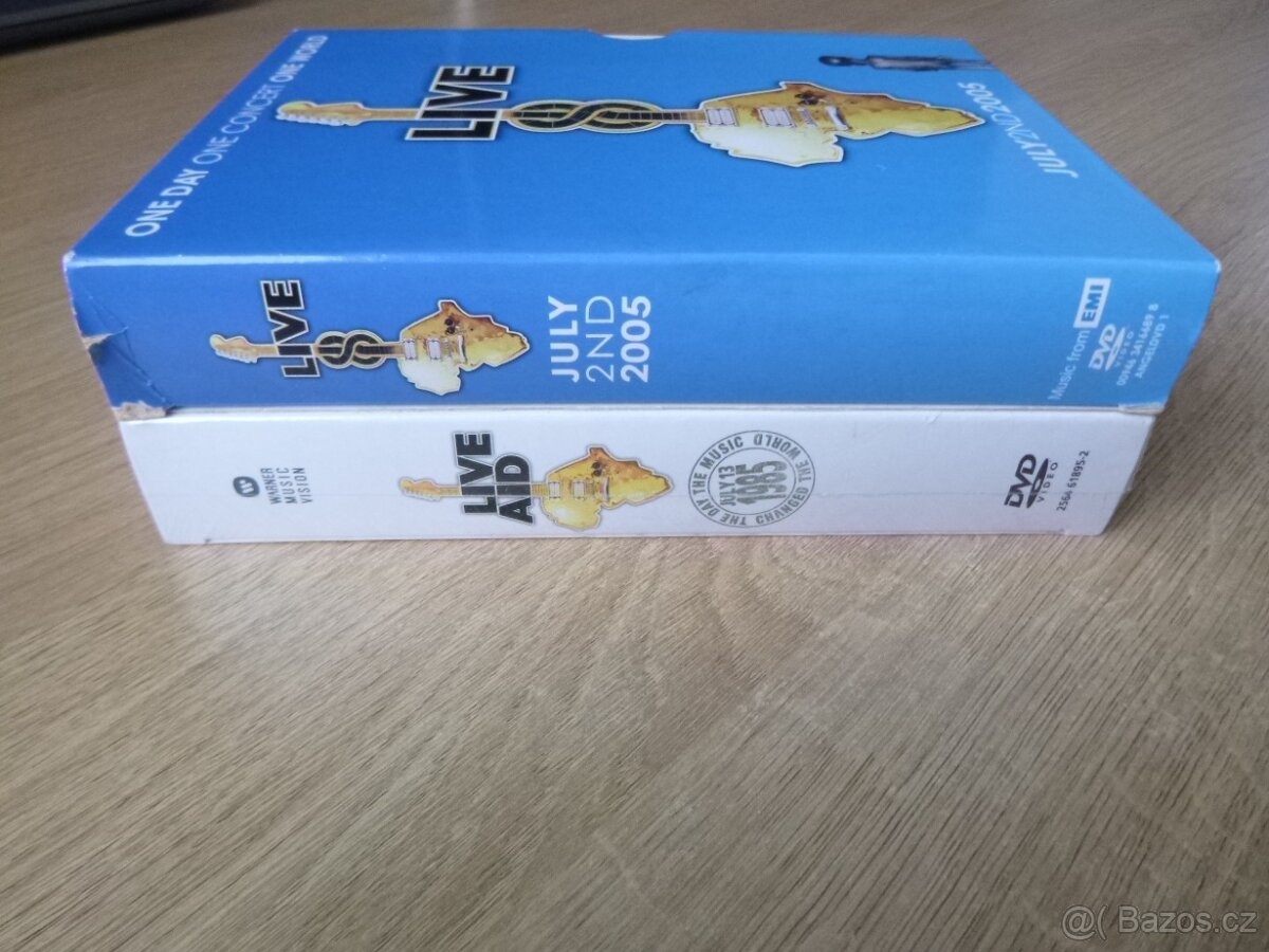 4 dvd LIVE AID (1985) + 4 dvd LIVE 8 (2005) - 2