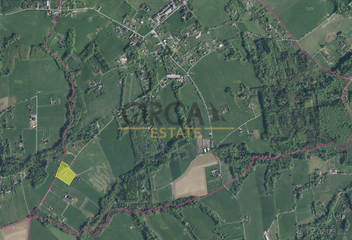 0,4 ha pozemků v k.ú. Koňákov - 2