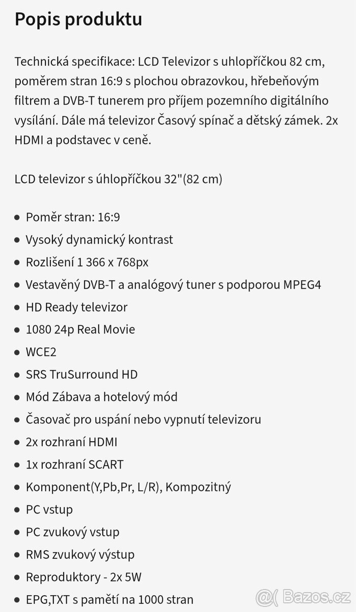 LCD TV Samsung 32"(82 cm) - 2