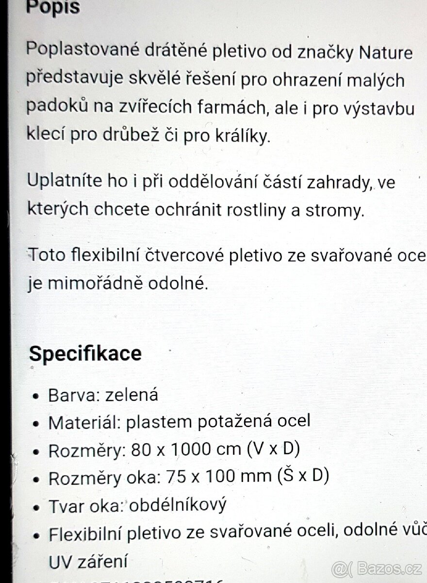 Drátěné pletivo nové - 2