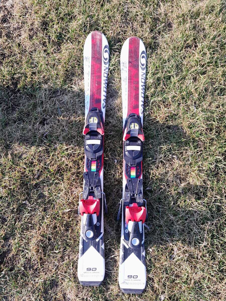 Prodám dětský set lyže Salomon 90 a boty - 2