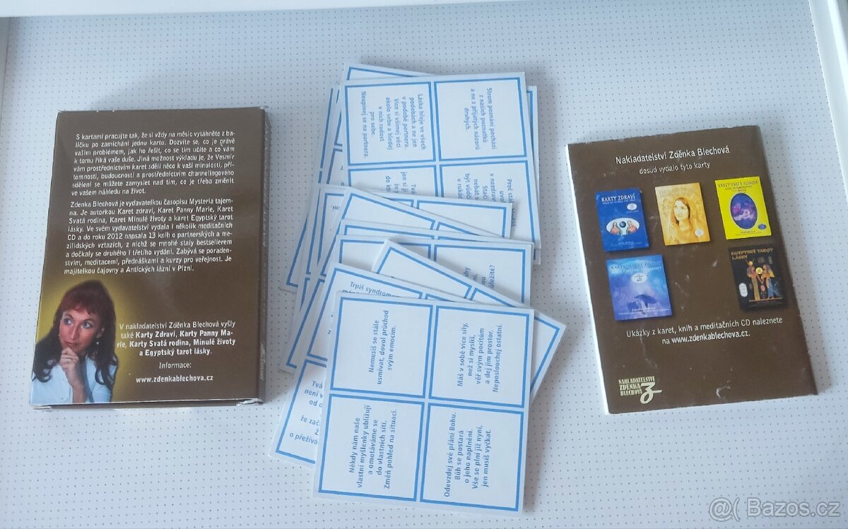 karty sebepoznání + kniha. - 2
