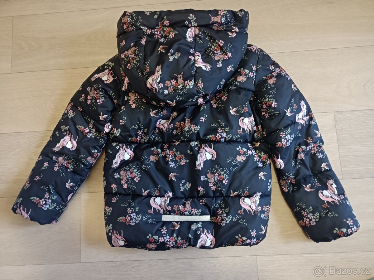 Dívčí zimní bunda + čepice - 2