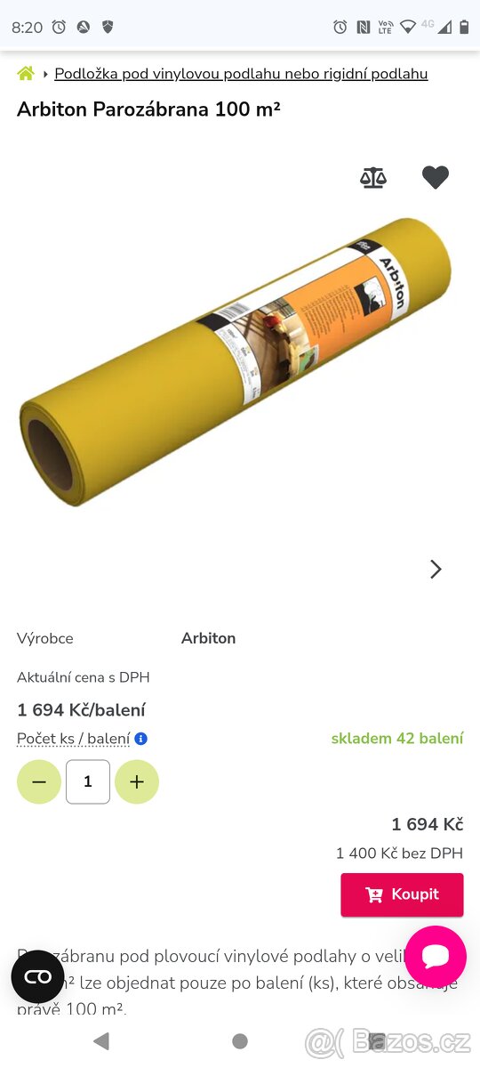 Fólie pod vinylové podlahy - 2