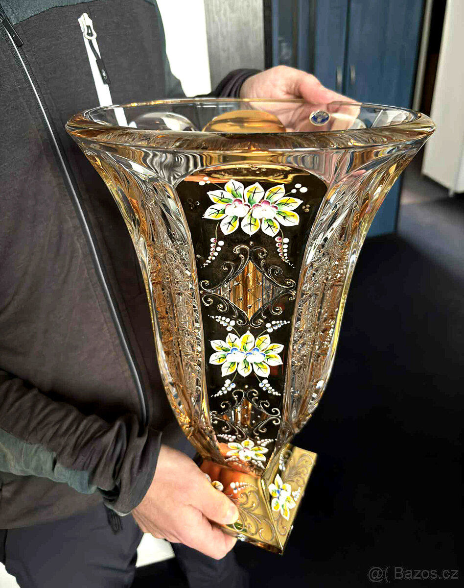 Váza Bohemia Crystal 4,4 kg 36cm - 2