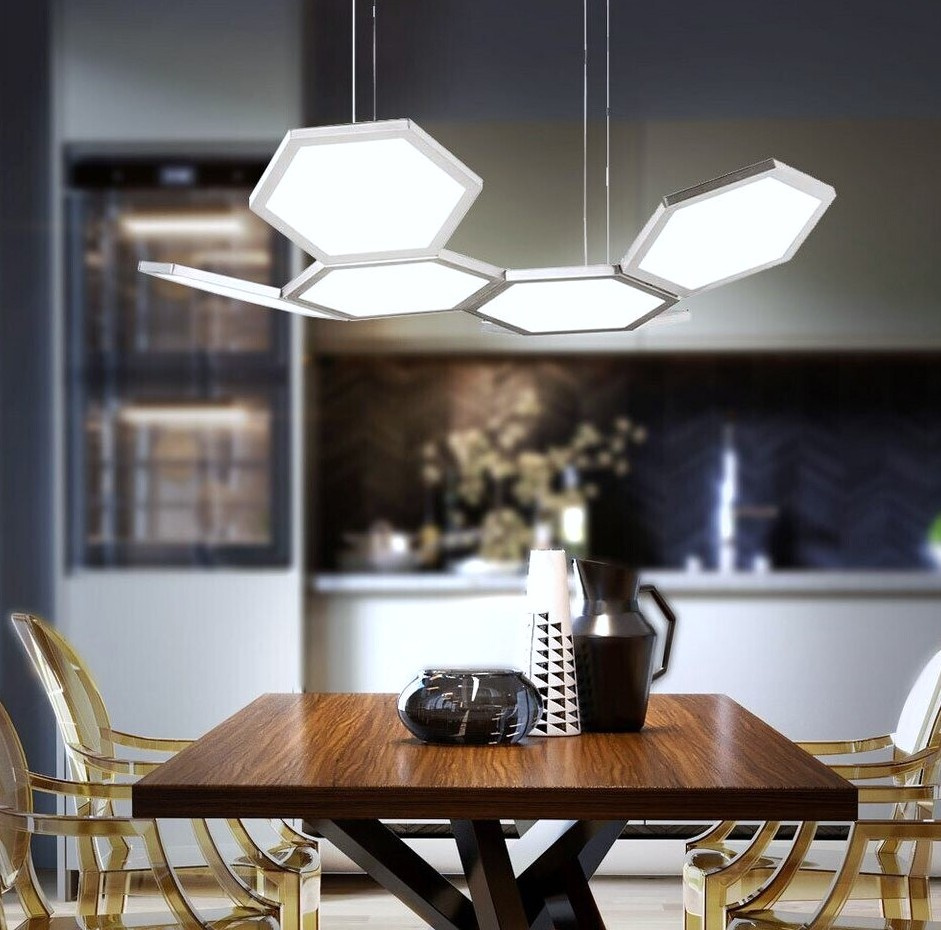 lustr LED stmívatelný SIGNE značka Wofi Hexagony - 2