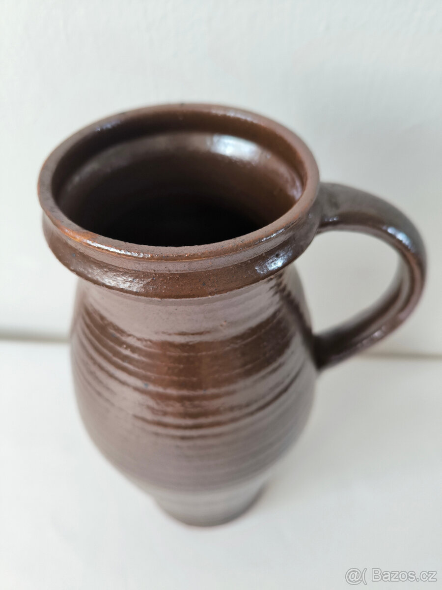 Džbán hliněný, vroubek - 2
