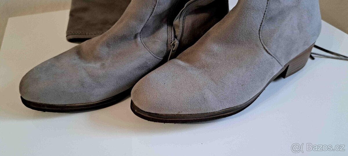 Dámské zateplené semišové zimní boty - 2