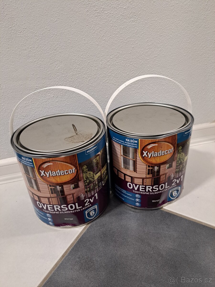 Nová lazura Xyladecor Oversol 2v1-barva wenge 2,5l - 2