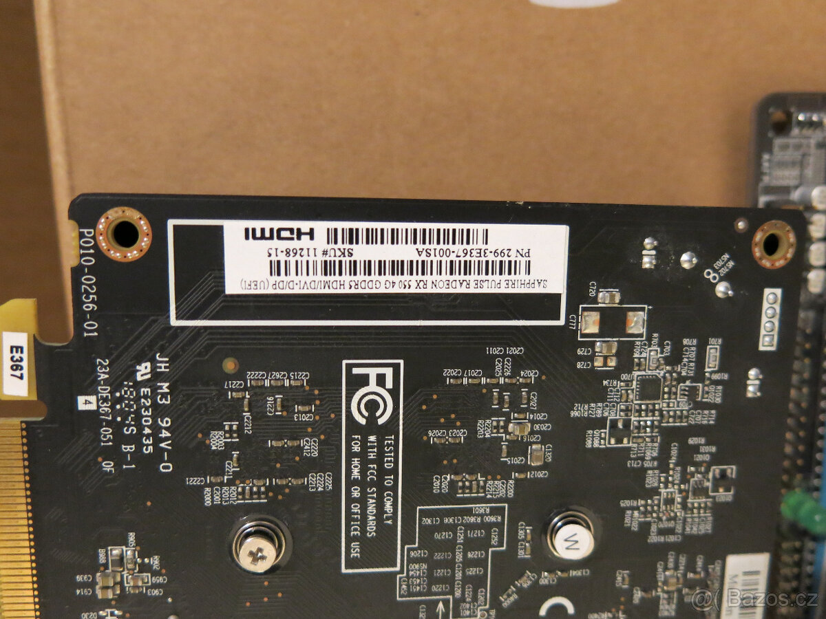 prodám GPU Sapphire Radeon RX 550 4GB - 2