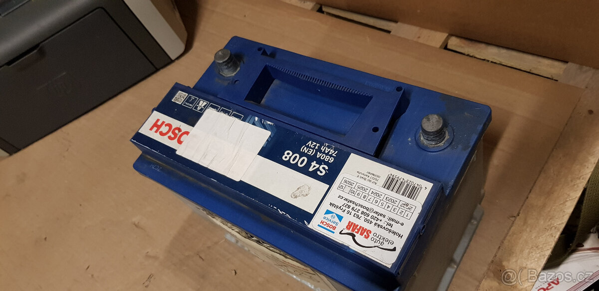 Autobaterie - akumulátor BOSCH 680A 74Ah 12V - 2