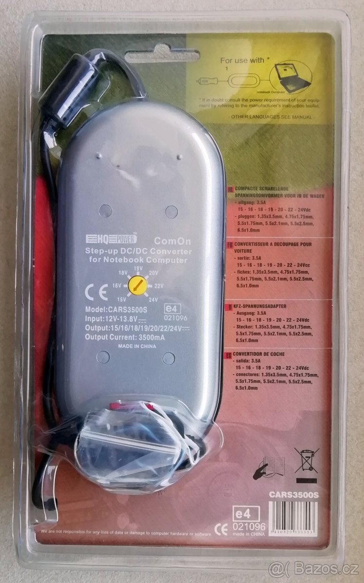 Univerzální napájecí zdroj pro notebook do auta - 2