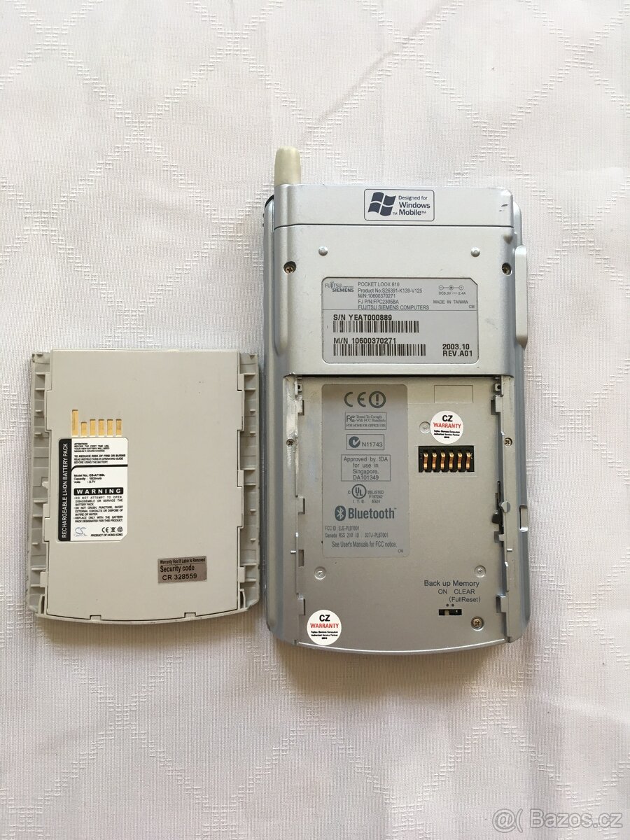 PDA kapesní počítač Fujitsu Siemens Loox 610 - 2