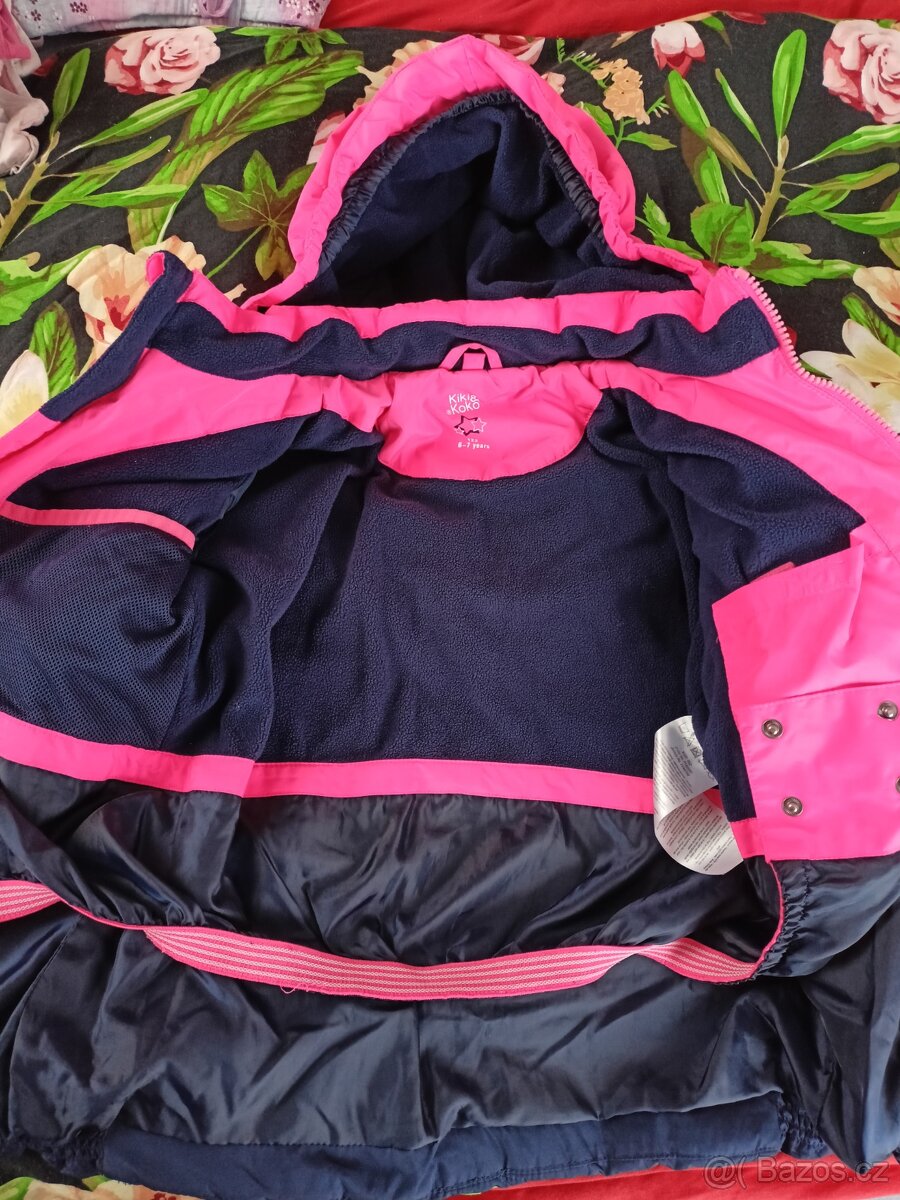 Zimní bunda pro holčičku vel. 122 - 2