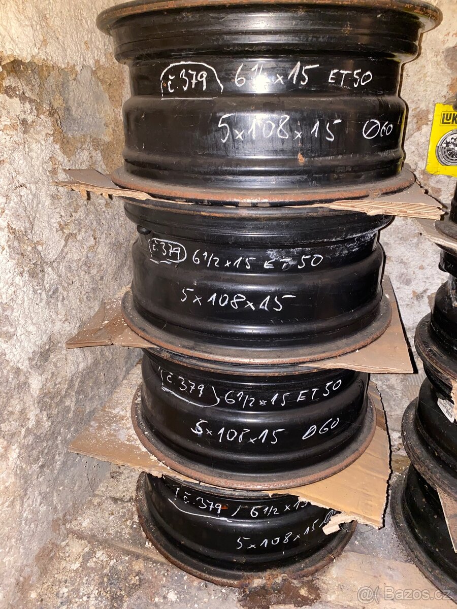 Pl. disk Renault/Citrone 6,5 x 15 ET 50, 5x108 - 2