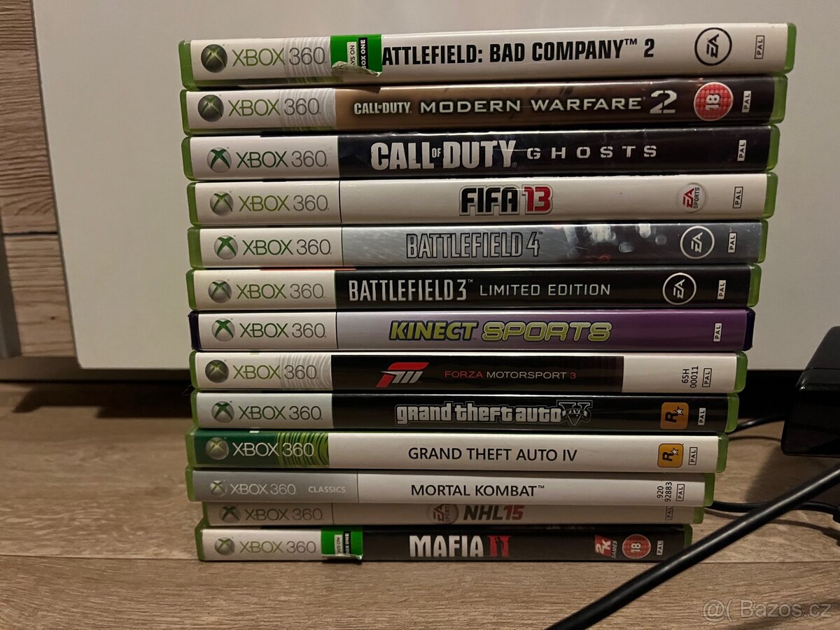 Xbox 360 + ovladač, kinect, 13her - 2