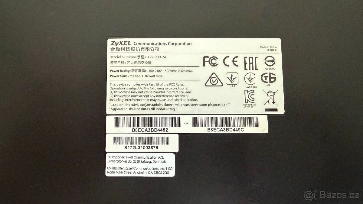 Sitovy switch Zyxel GS1900-24 - 2