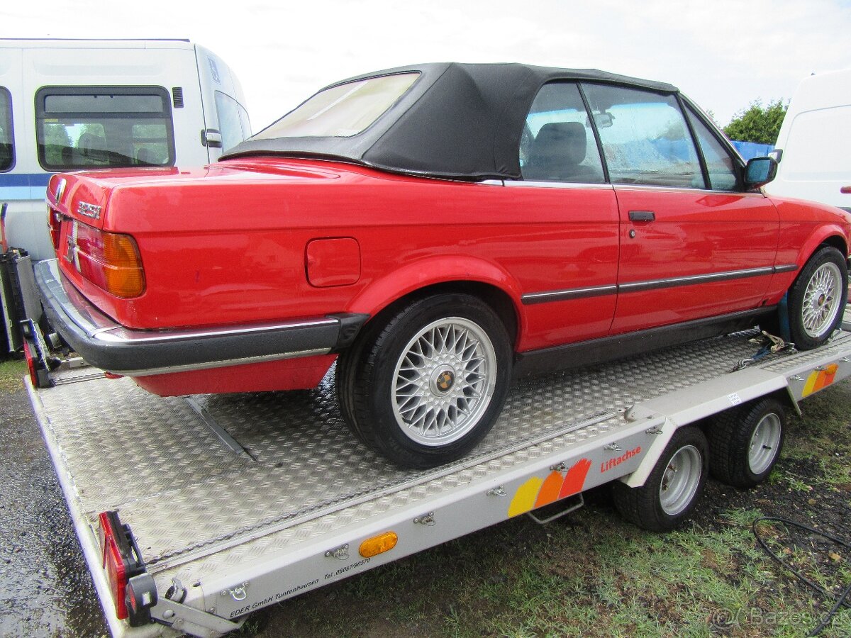 BMW E30 325I cabrio, r.v.89, 1.maj.,plná výbava, m technic p - 2