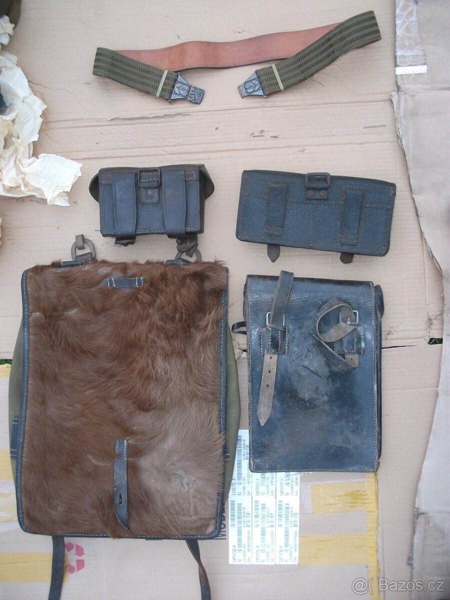 sumky, boty, čištění na pušku, ešus... - 2