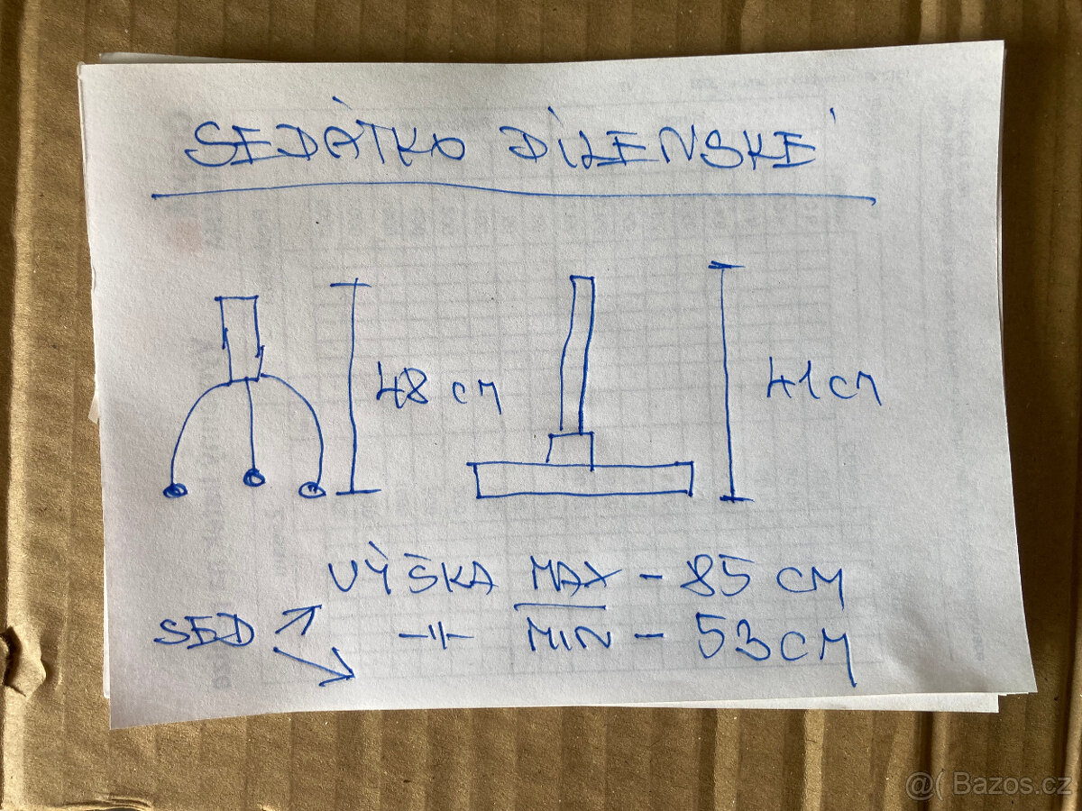 Sedátko staré otočné klavírovka za 500 - 2