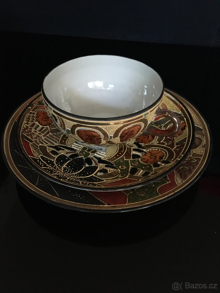 Starožitná snídaňová sada Satsuma - 2