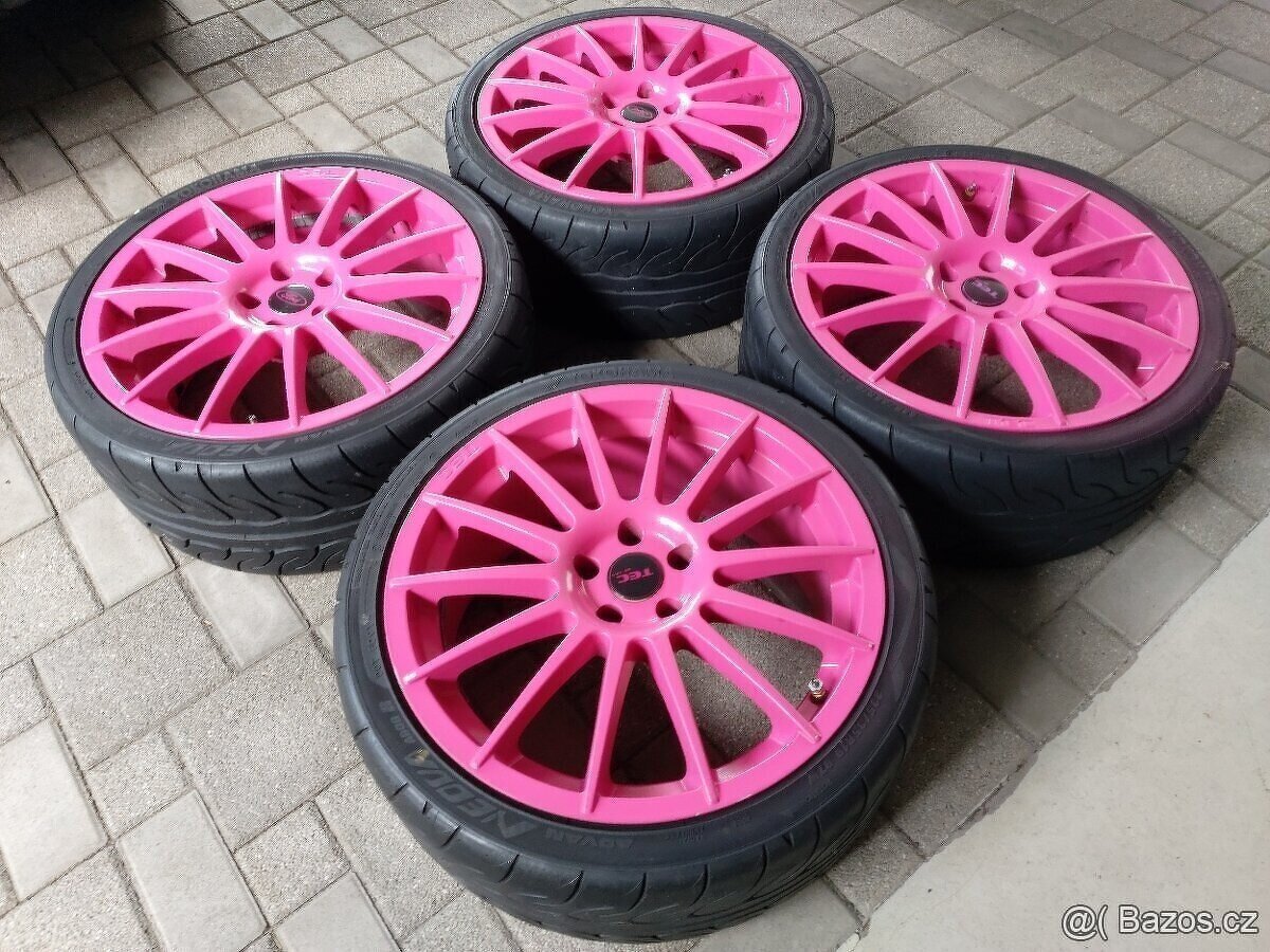 19BBS alu kola original BBS ruzove barbie R19 5x108 - 2
