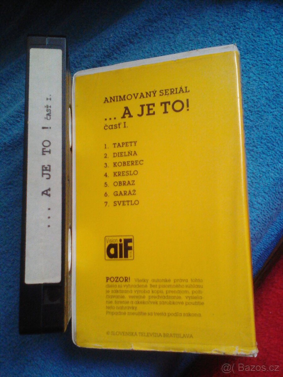 Originální VHS videokazety v českém znění - 2