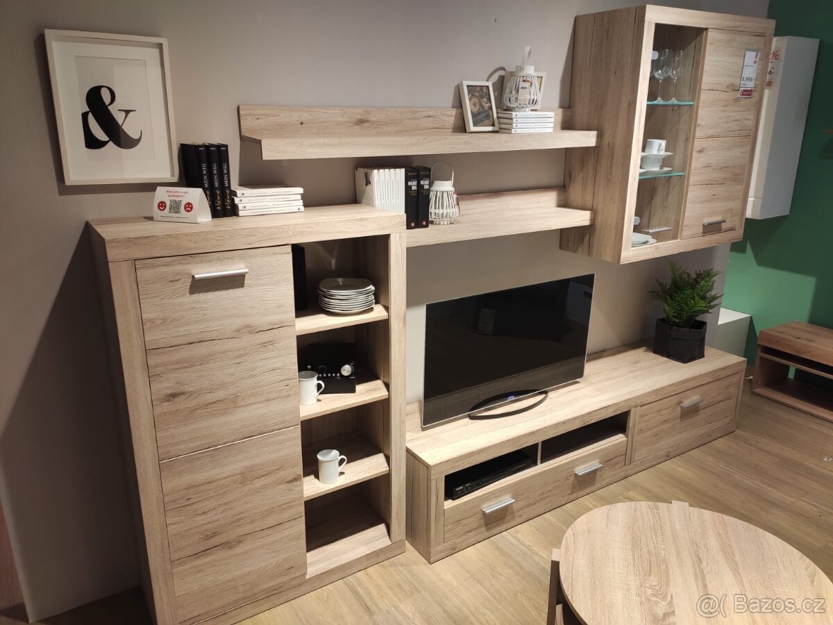 OBÝVACÍ STĚNA, dub San Remo, XXXLutz, carryhome - 2