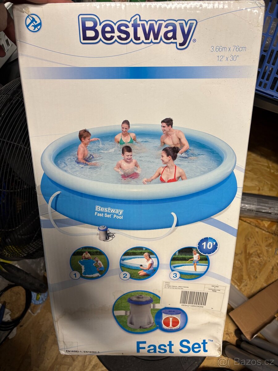 Bazén Bestway 3,66 x 0,76m. Novy - 2