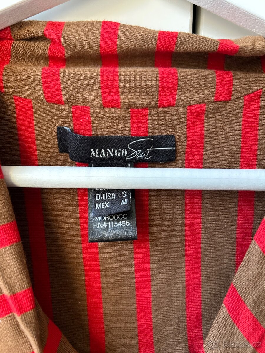 Pruhované šaty Mango - 2