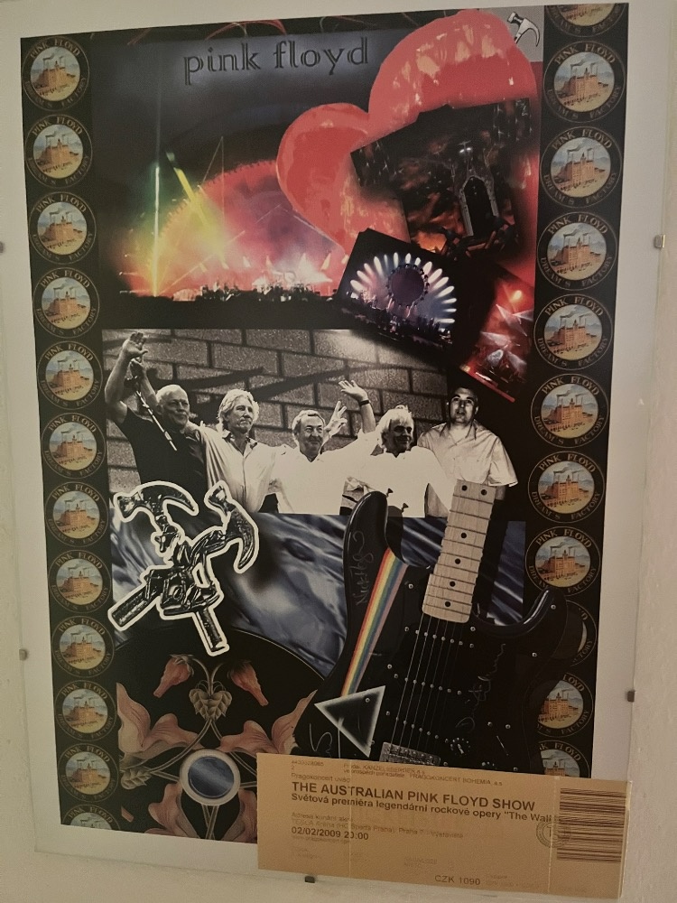 Plakát pink floyd + vstupenka - 2