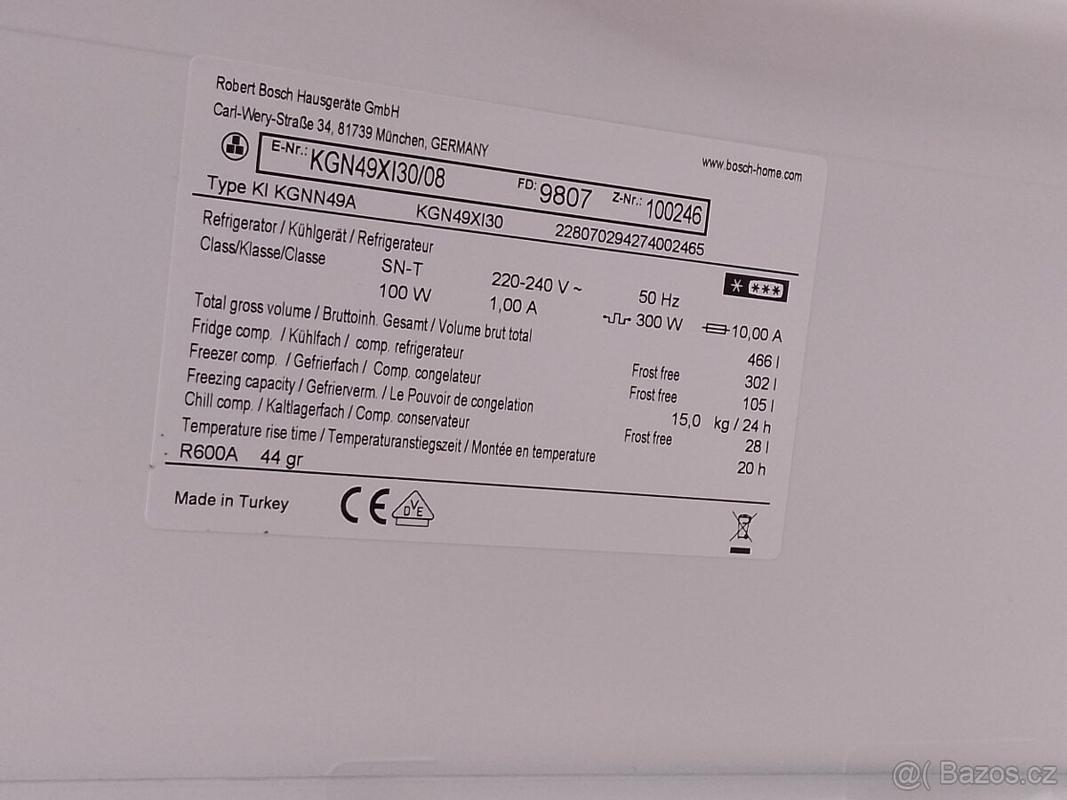 Prodám lednici Bosch - 2