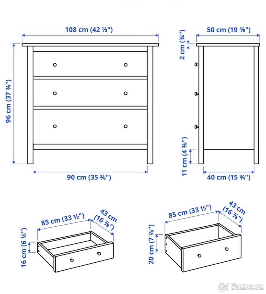 Komoda 108 x 96 cm - 2