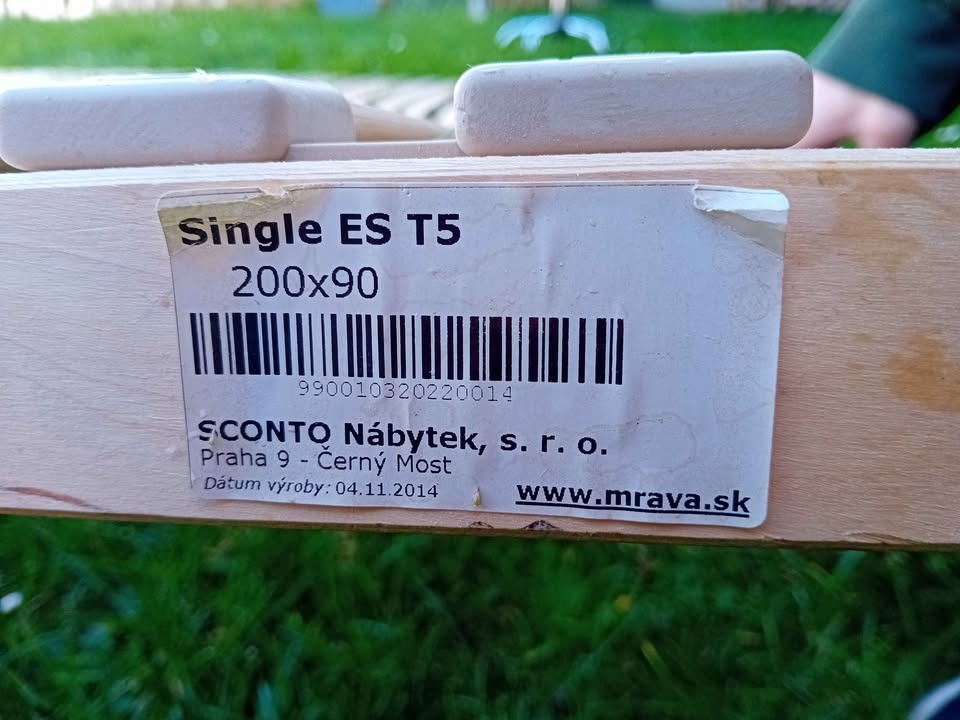 lamelový rošt na postel 90x200cm 2ks - 2