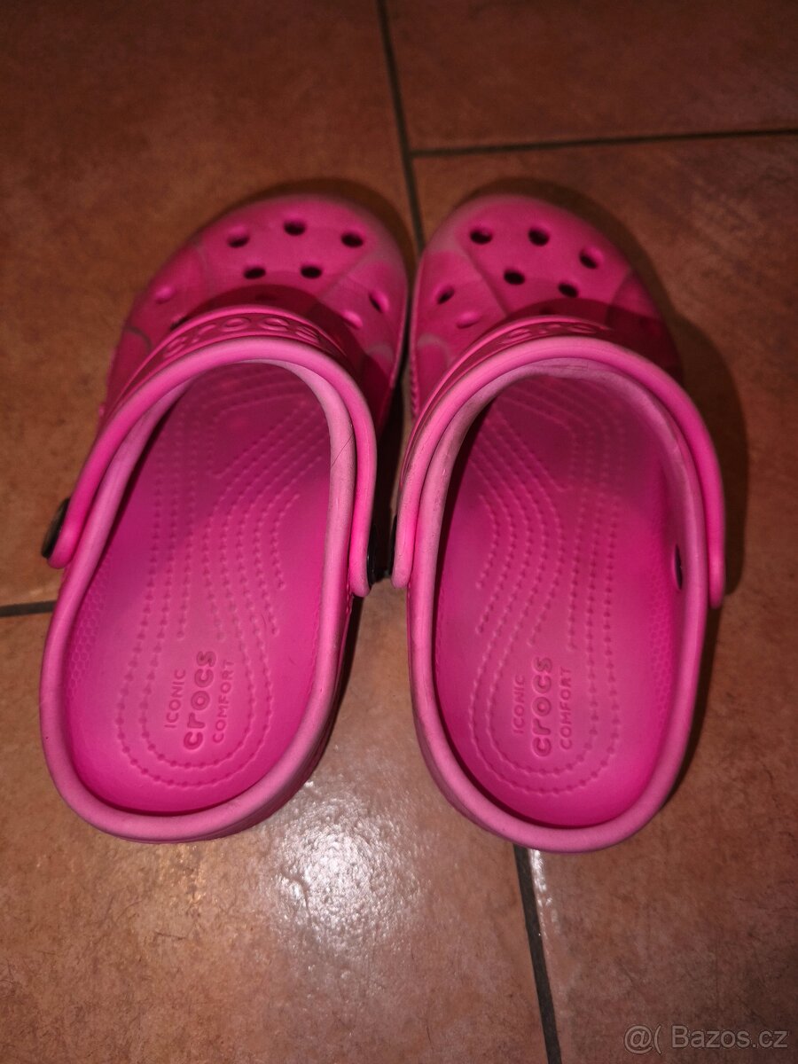 Růžové Crocs Comfort 15cm - 2