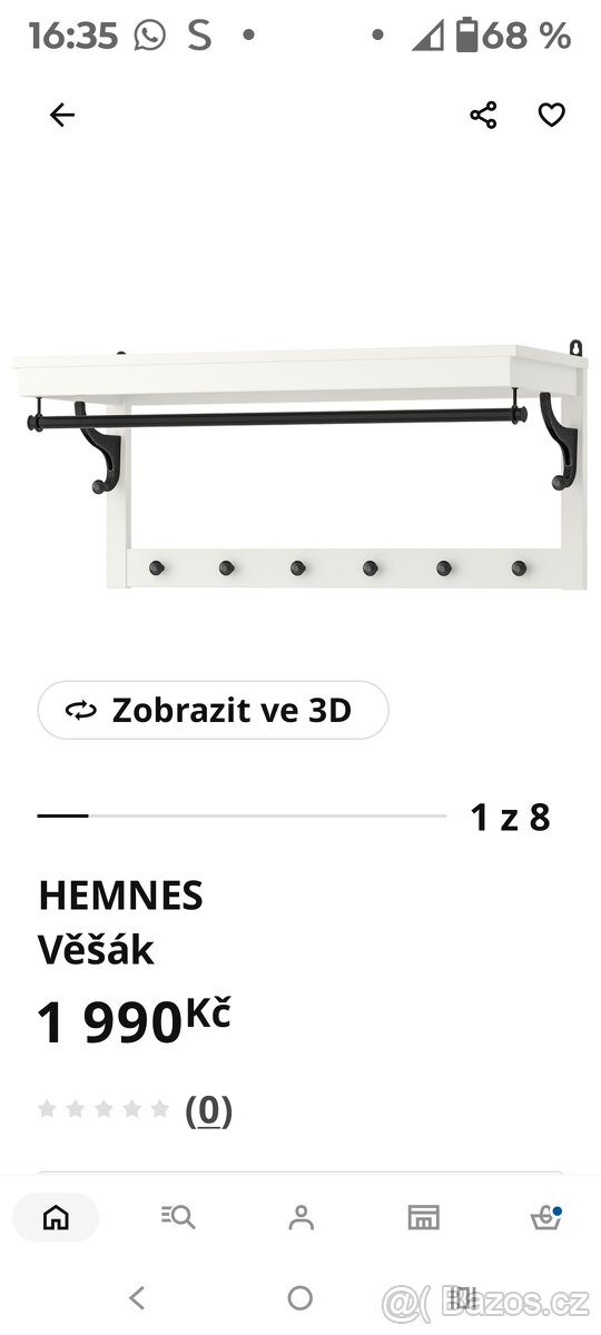 Ikea předsíňová sestava Hemnes - 2