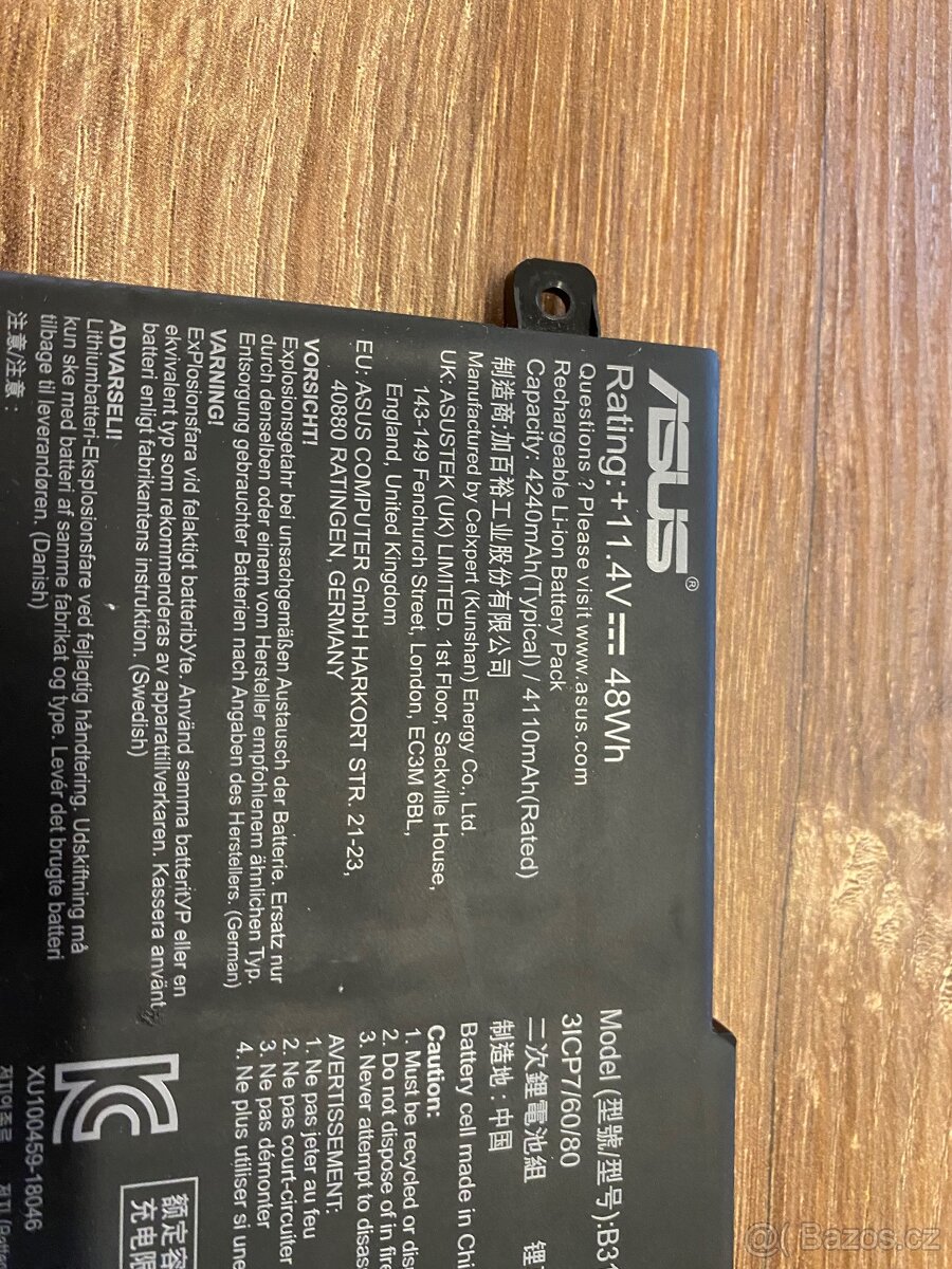 Baterie Asus B31N1726 - 2