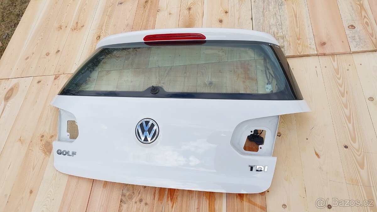 VW Golf 6 _ Dveře kufru bílé 5dv - 2