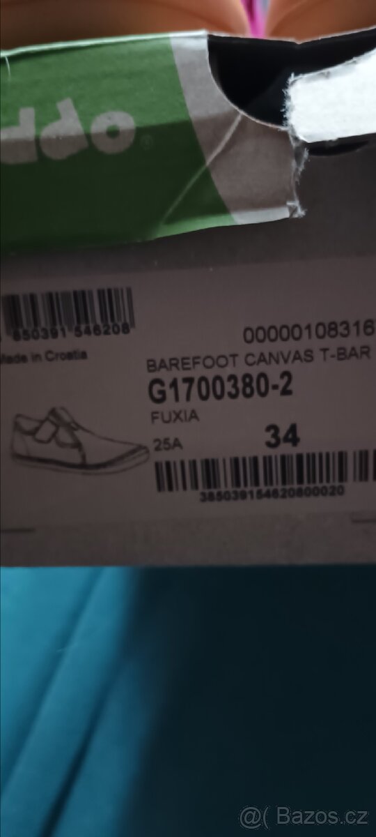 Froddo Barefoot t-bar sandále vel.34 - 2
