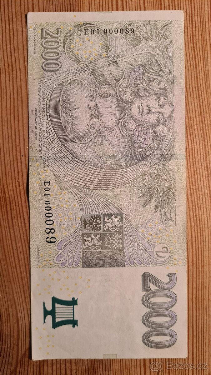 Bankovka 2000 Kč série E01 - 2