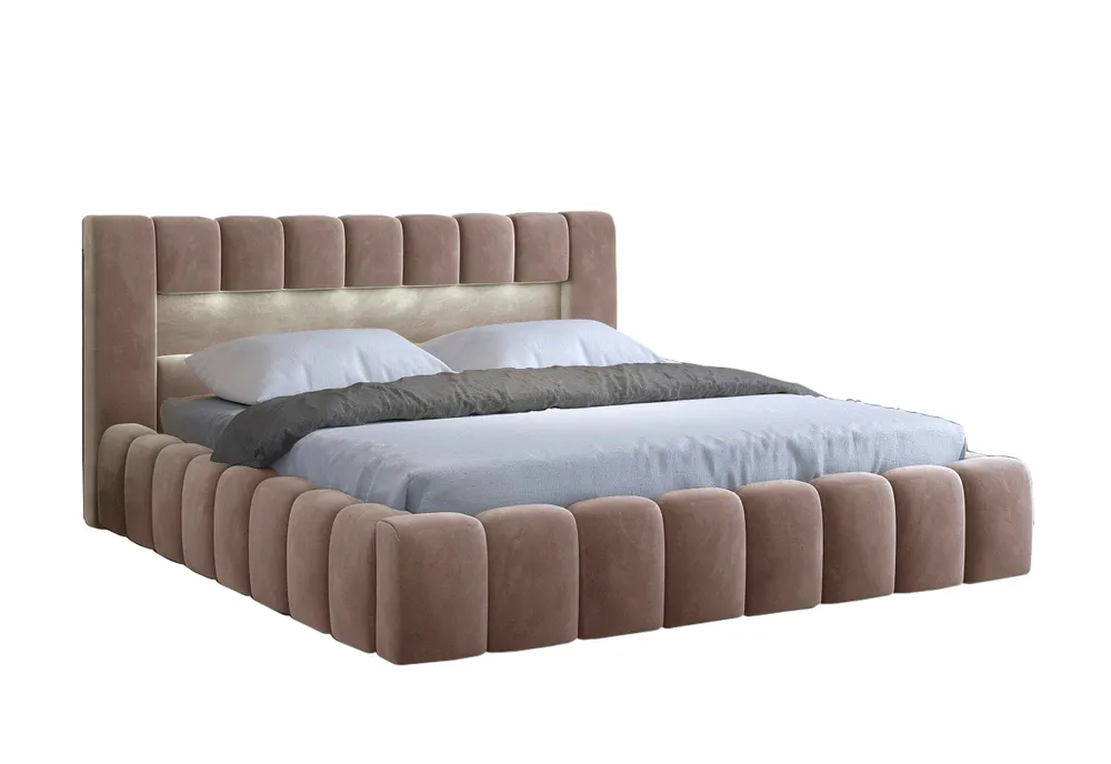 Moderní postel 200x200 cm - 2