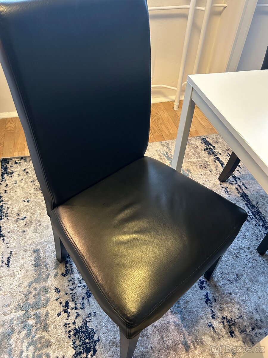 4 ks jídelní židle Ikea - kožené - 2