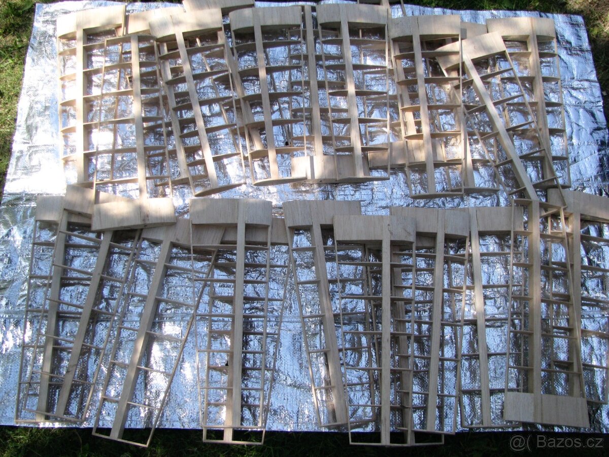 křídla na modely letadel z balsy - 2