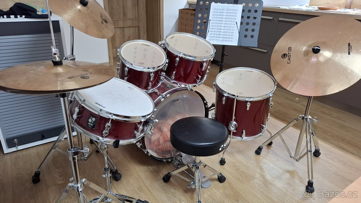 Bicí souprava SONOR AQX Studio – kompletní set – 20 000 Kč - 2