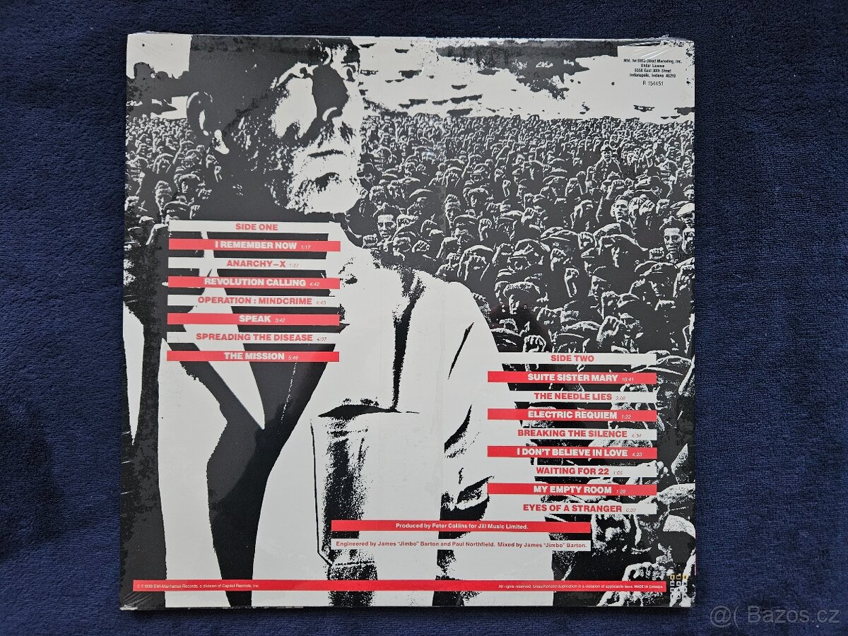 LP Queensryche - Operation:Mindcrime (1988) USA - 2