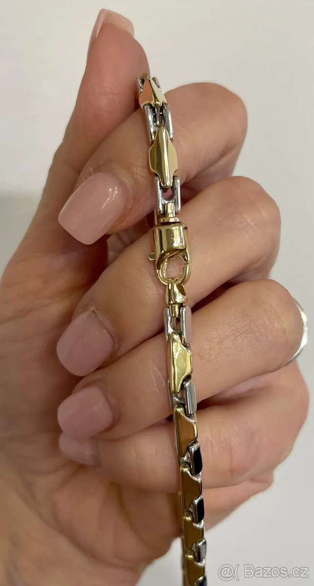 NOVÁ Skutočne nádherná, výrazná zlatá retiazka - Korai - 2