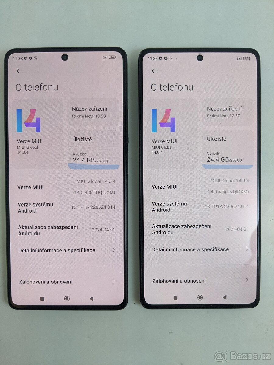 Xiaomi Redmi Note 13 5G 8/256gb black. Záruka 6 měsíců. - 2