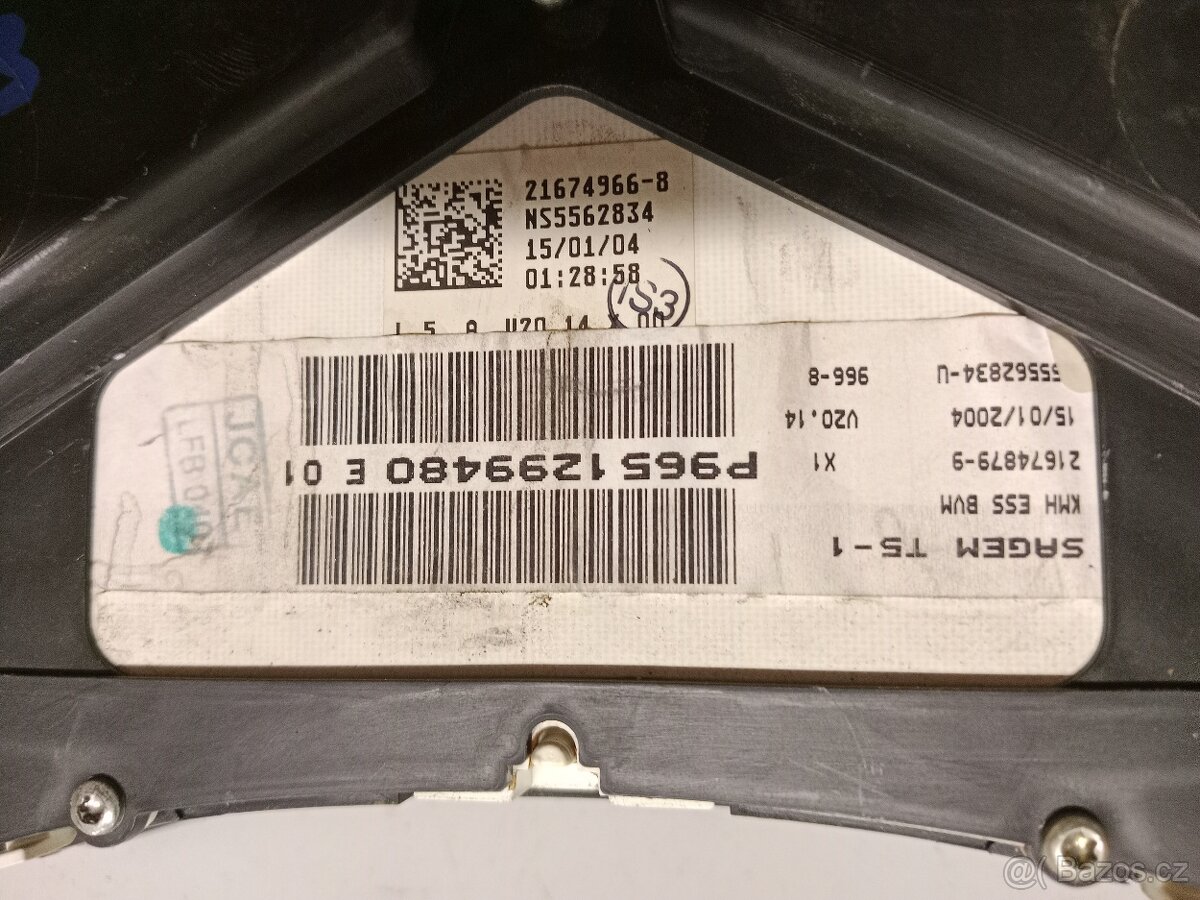 Budíky Peugeot 307 benzín 2003 - 2