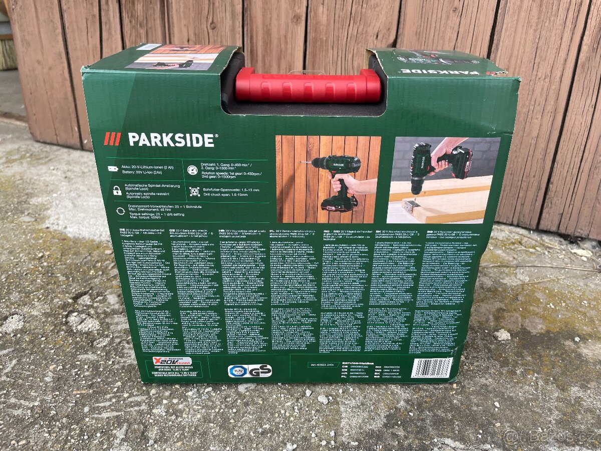 PARKSIDE Aku-vrtačka sada, 2 BATERKY, NOVÉ - 2